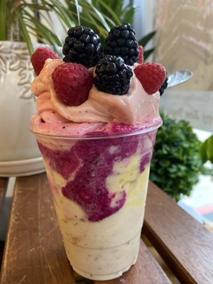 Raw vegan whips! Better than ice cream! No added sugar! Only organic fruits!  at Happy Zoe Vegan Bakery in Brooklyn