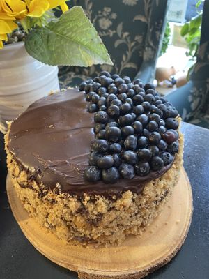 Vegan birthday cakes and vegan cake slices!  at Happy Zoe Vegan Bakery in Brooklyn