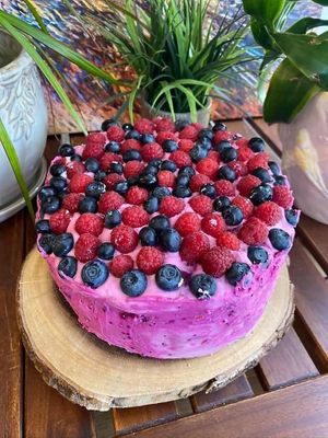 Vegan birthday cakes  at Happy Zoe Vegan Bakery in Brooklyn