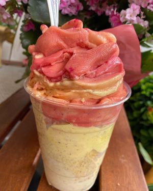 Raw vegan whips  at Happy Zoe Vegan Bakery in Brooklyn