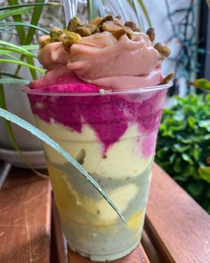 Raw vegan whips! Better than ice cream! No added sugar!  at Happy Zoe Vegan Bakery in Brooklyn