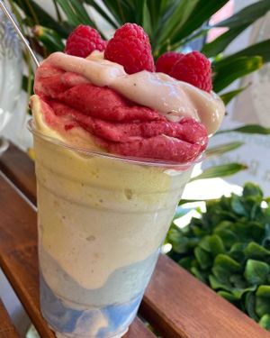 Raw vegan whips! Better than ice cream!  at Happy Zoe Vegan Bakery in Brooklyn