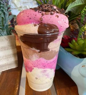 Raw vegan bomba chocolate whip!  at Happy Zoe Vegan Bakery in Brooklyn