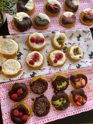 Vegan gluten free donuts  at Happy Zoe Vegan Bakery in Brooklyn