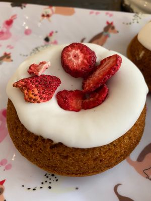 Vegan gluten free donuts  at Happy Zoe Vegan Bakery in Brooklyn