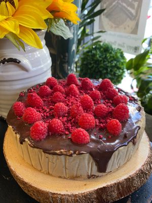 Vegan gluten free cheesecakes  at Happy Zoe Vegan Bakery in Brooklyn