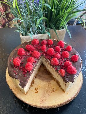 Vegan gluten free cheesecakes  at Happy Zoe Vegan Bakery in Brooklyn