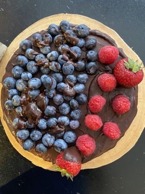 Vegan gluten free cheesecake  at Happy Zoe Vegan Bakery in Brooklyn