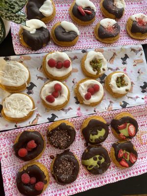 Vegan gluten free donuts  at Happy Zoe Vegan Bakery in Brooklyn