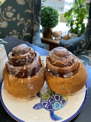 Vegan cinnamon rolls  at Happy Zoe Vegan Bakery in Brooklyn