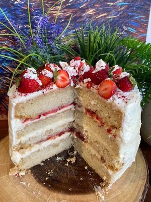 Vegan birthday cakes  at Happy Zoe Vegan Bakery in Brooklyn