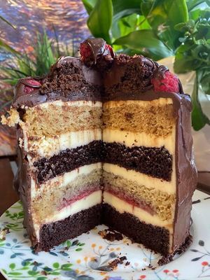 Vegan birthday cakes  at Happy Zoe Vegan Bakery in Brooklyn