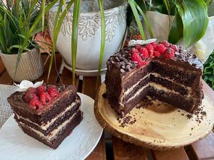 Vegan gluten free birthday cakes  at Happy Zoe Vegan Bakery in Brooklyn