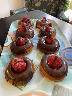 Vegan gluten free donuts  at Happy Zoe Vegan Bakery in Brooklyn