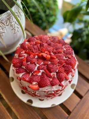 Vegan gluten free cakes  at Happy Zoe Vegan Bakery in Brooklyn