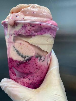 Raw vegan whips! Better than ice cream  at Happy Zoe Vegan Bakery in Brooklyn