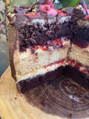 Vegan cakes  at Happy Zoe Vegan Bakery in Brooklyn