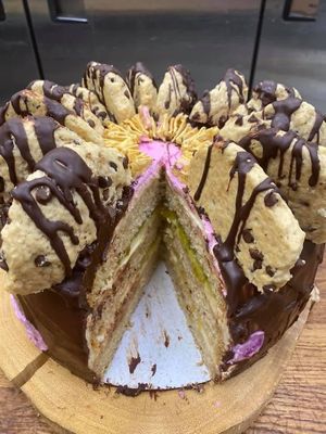 Vegan cakes  at Happy Zoe Vegan Bakery in Brooklyn