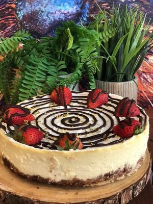 Vegan gluten free cheesecakes  at Happy Zoe Vegan Bakery in Brooklyn
