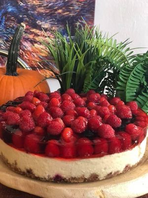 Vegan gluten  free cheesecakes  at Happy Zoe Vegan Bakery in Brooklyn