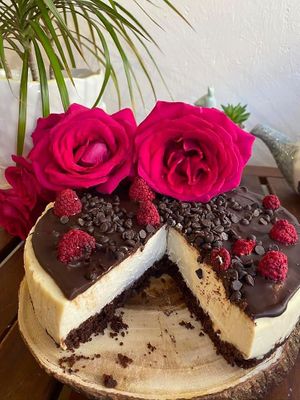 Vegan gluten free cheesecakes  at Happy Zoe Vegan Bakery in Brooklyn
