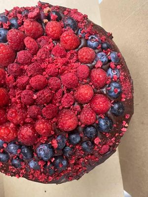 Vegan birthday cakes  at Happy Zoe Vegan Bakery in Brooklyn