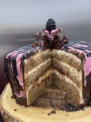 Vegan special edition carrot cake  at Happy Zoe Vegan Bakery in Brooklyn