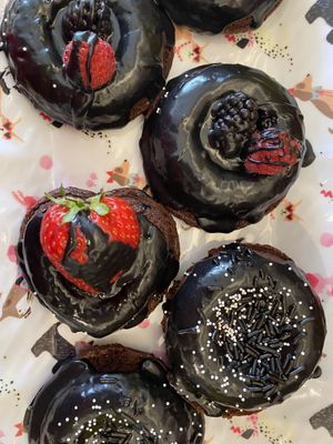 Vegan gluten free donuts  at Happy Zoe Vegan Bakery in Brooklyn