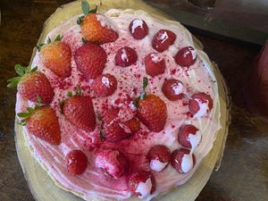 Vegan gluten free cheesecake  at Happy Zoe Vegan Bakery in Brooklyn