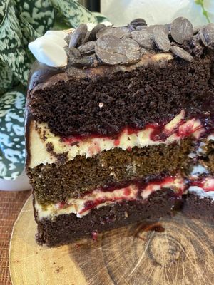 Vegan cakes  at Happy Zoe Vegan Bakery in Brooklyn