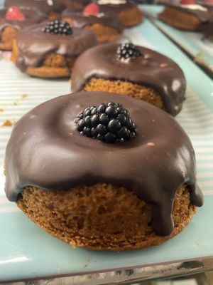 Vegan gluten free donuts  at Happy Zoe Vegan Bakery in Brooklyn