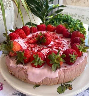 Vegan gluten free cheesecake  at Happy Zoe Vegan Bakery in Brooklyn