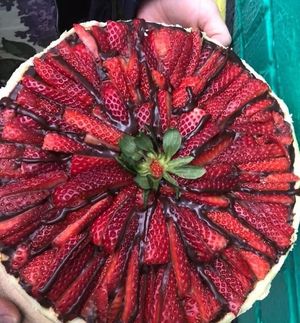 Vegan gluten free cheesecake  at Happy Zoe Vegan Bakery in Brooklyn