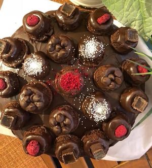 Vegan cakes  at Happy Zoe Vegan Bakery in Brooklyn