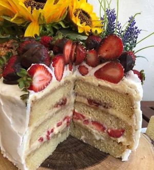 Vegan cakes  at Happy Zoe Vegan Bakery in Brooklyn