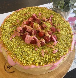Vegan gluten free vanilla pistachio cheesecake   at Happy Zoe Vegan Bakery in Brooklyn