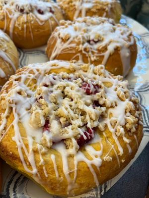 Vegan cinnamon rolls   at Happy Zoe Vegan Bakery in Brooklyn
