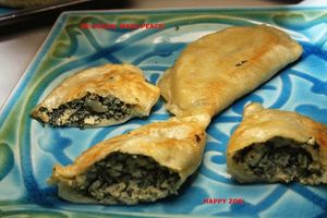 Vegan spinach Pierogies   at Happy Zoe Vegan Bakery in Brooklyn
