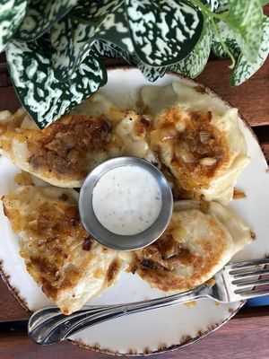 Vegan Pierogies   at Happy Zoe Vegan Bakery in Brooklyn