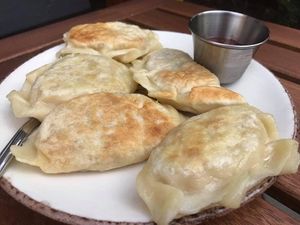 Vegan Pierogies   at Happy Zoe Vegan Bakery in Brooklyn