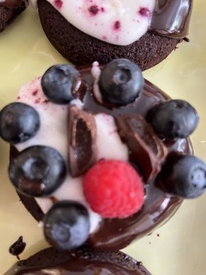 Vegan gluten free donuts   at Happy Zoe Vegan Bakery in Brooklyn