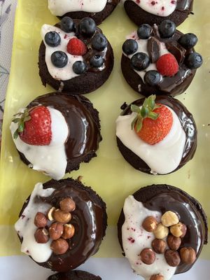 Vegan gluten free donuts   at Happy Zoe Vegan Bakery in Brooklyn