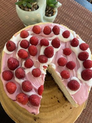 Vegan gluten free cheesecake   at Happy Zoe Vegan Bakery in Brooklyn