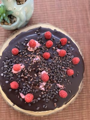 Vegan gluten free cheesecake   at Happy Zoe Vegan Bakery in Brooklyn