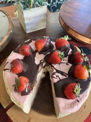 Vegan gluten free cheesecake   at Happy Zoe Vegan Bakery in Brooklyn