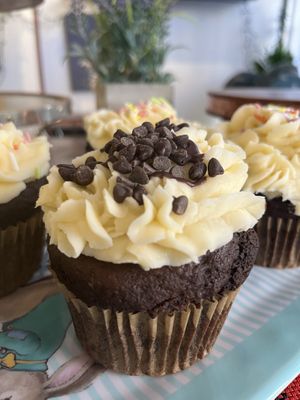 Vegan cupcakes   at Happy Zoe Vegan Bakery in Brooklyn