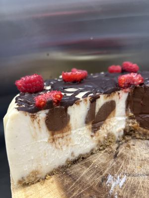 Vegan gluten free cheesecake   at Happy Zoe Vegan Bakery in Brooklyn