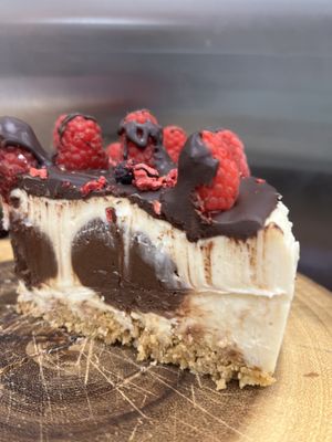 Vegan gluten free cheesecake   at Happy Zoe Vegan Bakery in Brooklyn