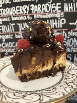 Vegan gluten free cheesecake   at Happy Zoe Vegan Bakery in Brooklyn