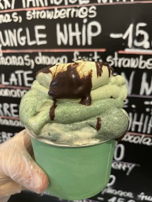 Raw vegan banana whips! Better than ice cream!   at Happy Zoe Vegan Bakery in Brooklyn